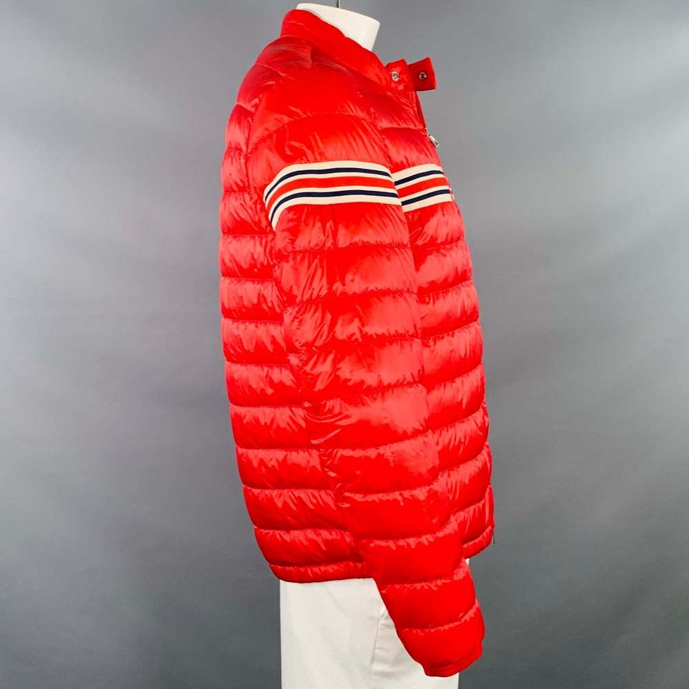 MONCLER Renald Red White Blue Quilted Nylon Jacket - Picture 4 of 16
